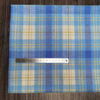 Colorful Plaid Flannel Fabric By The Yard | Polyester Cotton Comfy Flannelette Textile Cloth | Super Snuggle Fall Flannel Material