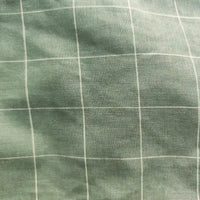 Plaid Cotton Linen Fabric By The Yard|Lightweight Gingham Check Linen Material|Natural Linen for Apparel and Upholstery