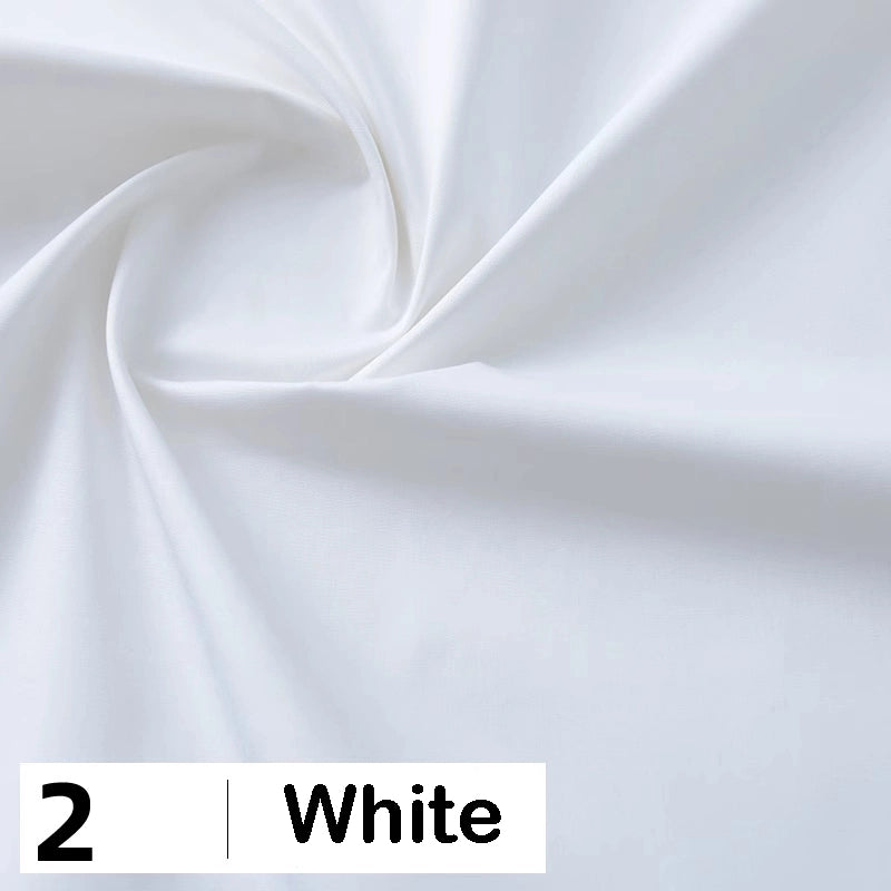 Cotton Poplin Fabric By The Yard | Lightweight Plain Poplin Material | Poplin Shirting Textile