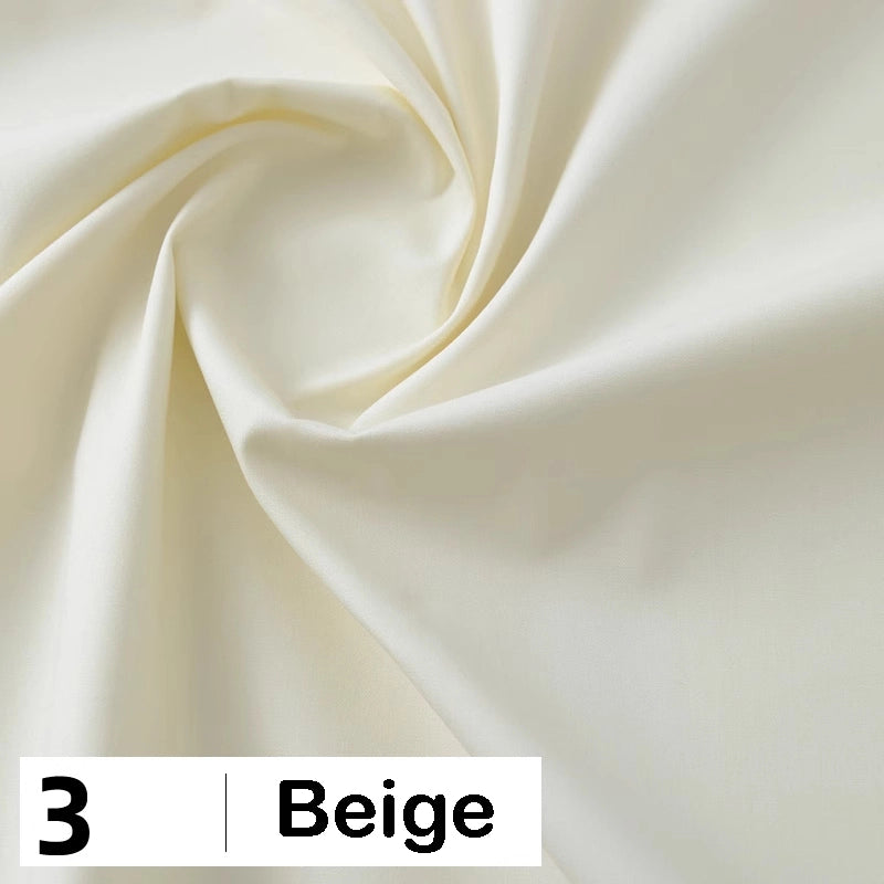 Cotton Poplin Fabric By The Yard | Lightweight Plain Poplin Material | Poplin Shirting Textile