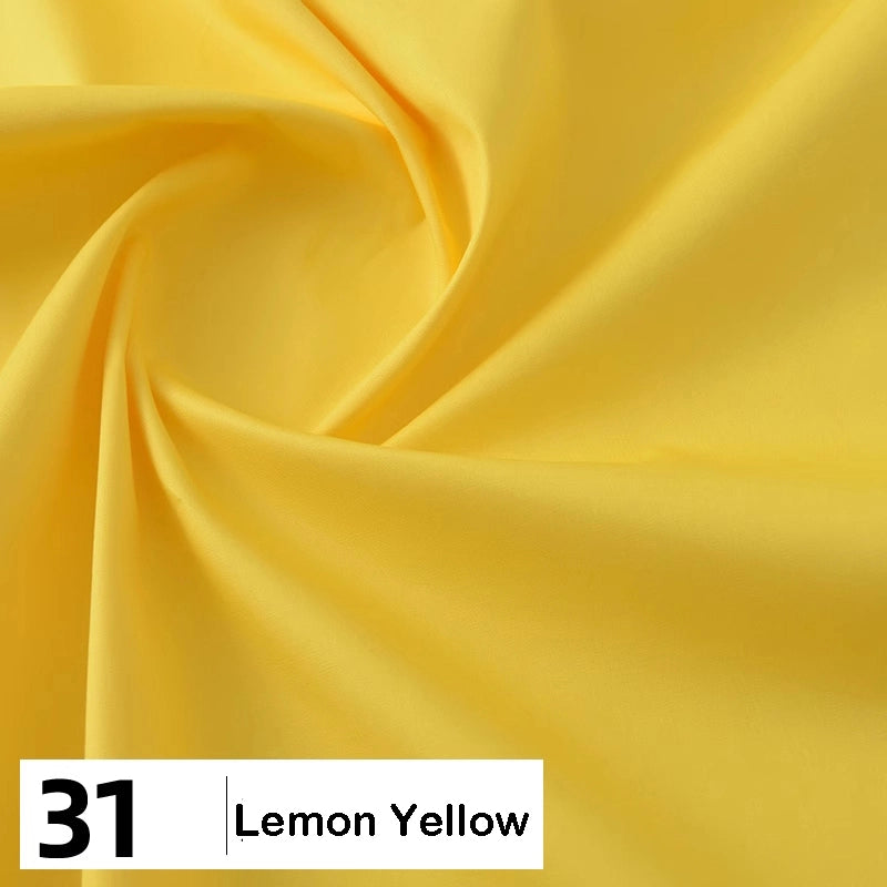 Cotton Poplin Fabric By The Yard | Lightweight Plain Poplin Material | Poplin Shirting Textile