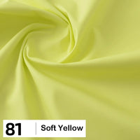 Cotton Poplin Fabric By The Yard | Lightweight Plain Poplin Material | Poplin Shirting Textile