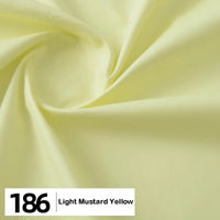 Cotton Poplin Fabric By The Yard | Lightweight Plain Poplin Material | Poplin Shirting Textile