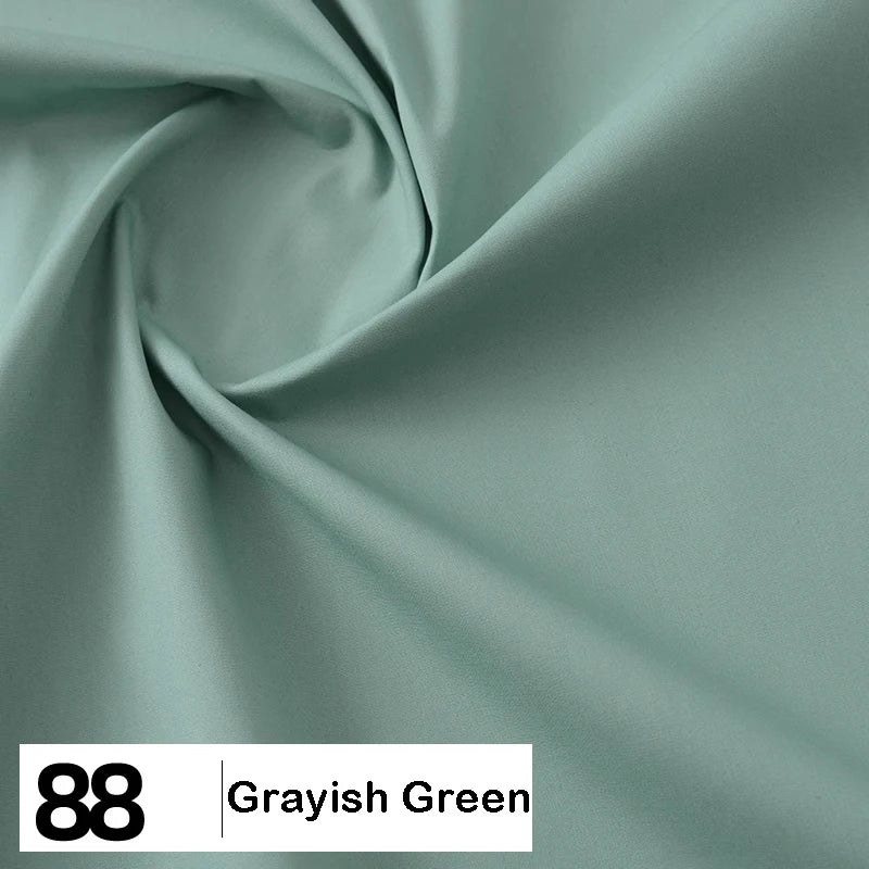 Cotton Poplin Fabric By The Yard | Lightweight Plain Poplin Material | Poplin Shirting Textile