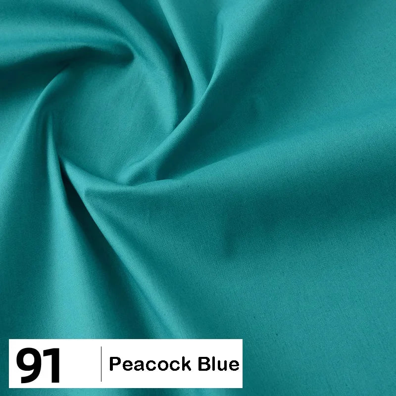 Cotton Poplin Fabric By The Yard | Lightweight Plain Poplin Material | Poplin Shirting Textile