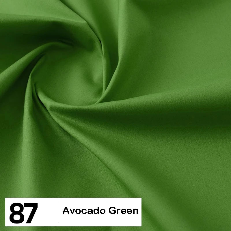 Cotton Poplin Fabric By The Yard | Lightweight Plain Poplin Material | Poplin Shirting Textile