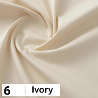 Cotton Poplin Fabric By The Yard | Lightweight Plain Poplin Material | Poplin Shirting Textile
