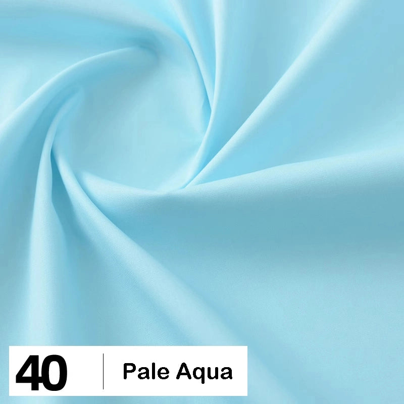 Cotton Poplin Fabric By The Yard | Lightweight Plain Poplin Material | Poplin Shirting Textile