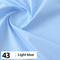 Cotton Poplin Fabric By The Yard | Lightweight Plain Poplin Material | Poplin Shirting Textile