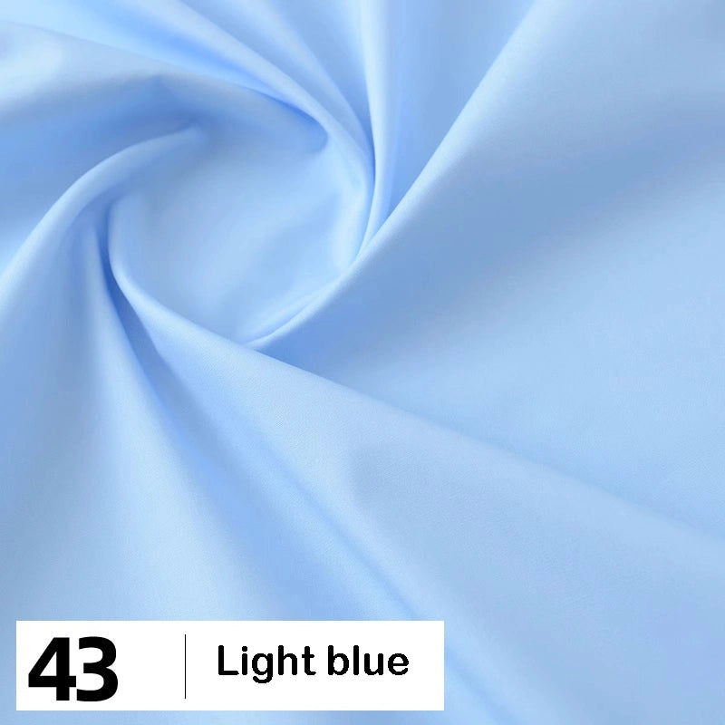 Cotton Poplin Fabric By The Yard | Lightweight Plain Poplin Material | Poplin Shirting Textile