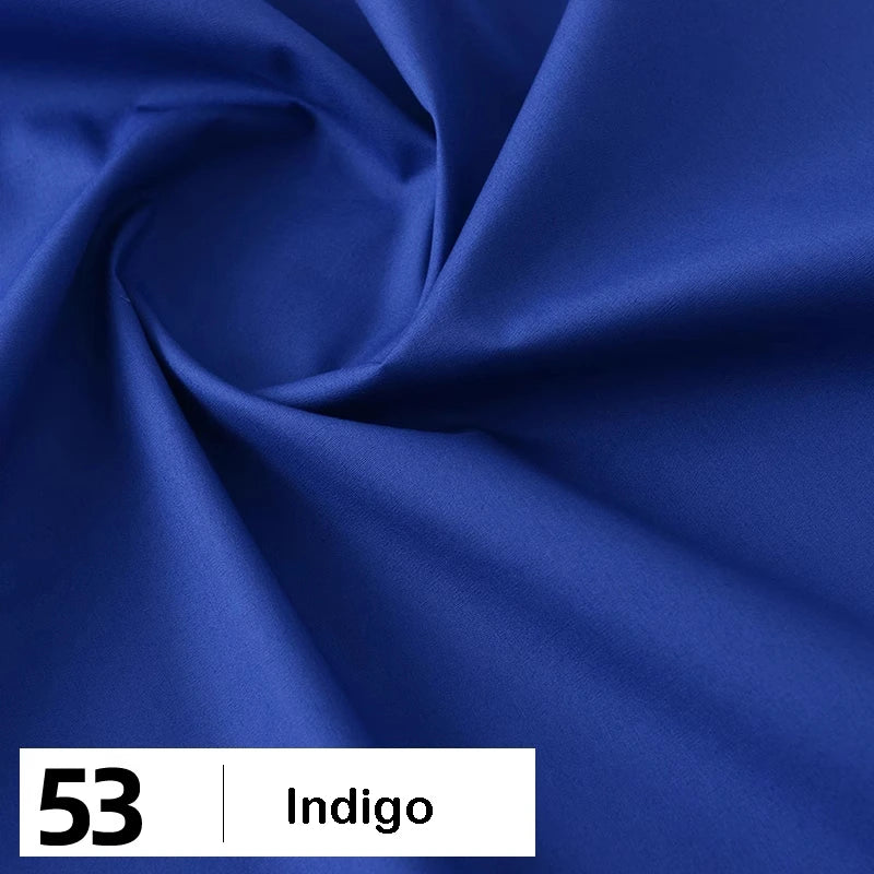 Cotton Poplin Fabric By The Yard | Lightweight Plain Poplin Material | Poplin Shirting Textile