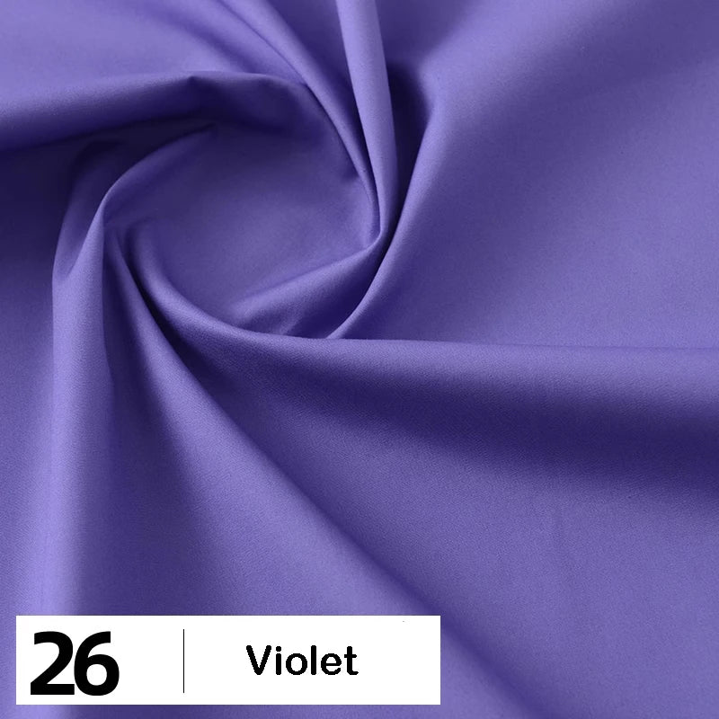 Cotton Poplin Fabric By The Yard | Lightweight Plain Poplin Material | Poplin Shirting Textile