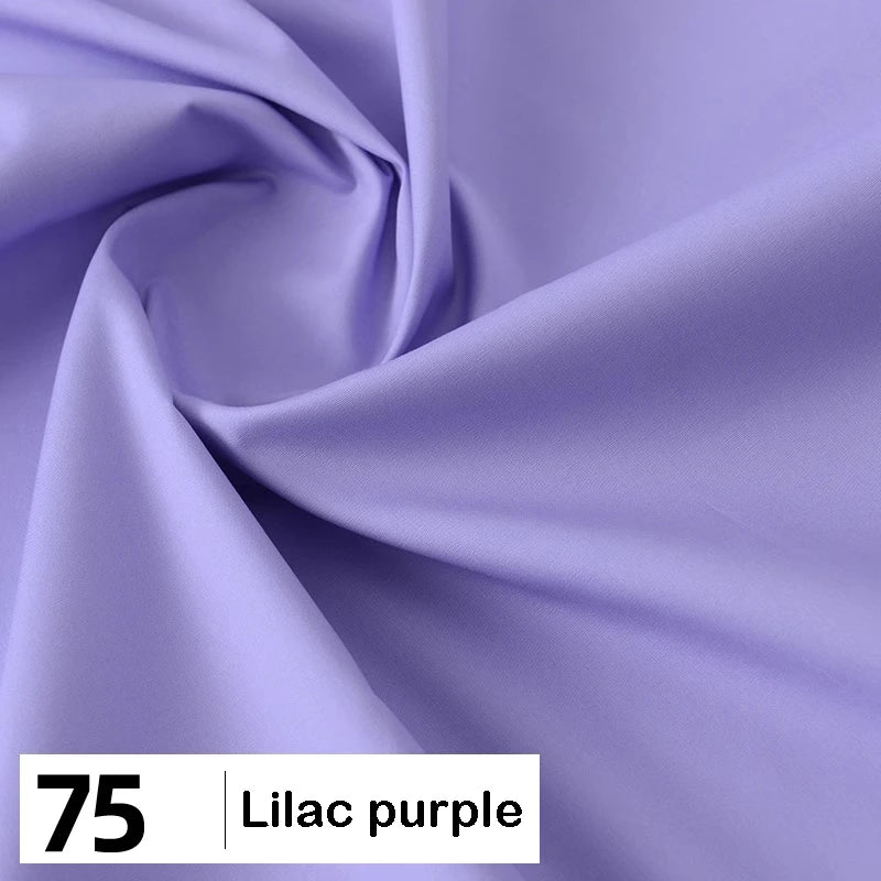 Cotton Poplin Fabric By The Yard | Lightweight Plain Poplin Material | Poplin Shirting Textile