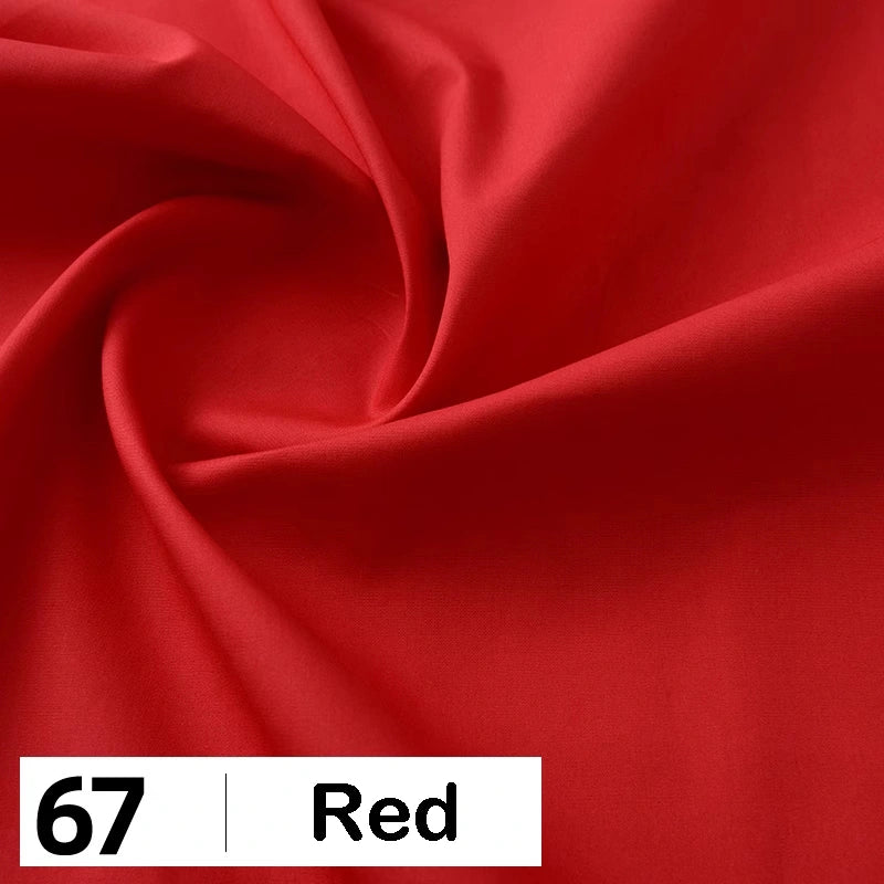 Cotton Poplin Fabric By The Yard | Lightweight Plain Poplin Material | Poplin Shirting Textile
