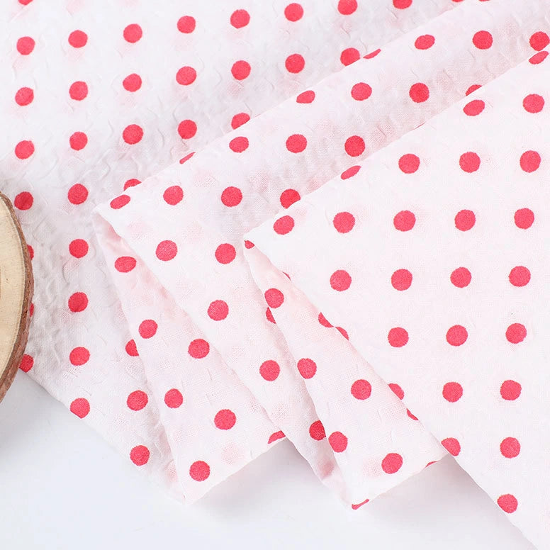 dotsprintedseersuckerfabric
