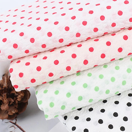 dotsprintedseersuckerfabric