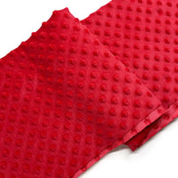Dotted Minky Fabric By The Yard | Multicolor 3D Polka Dot Minky Material | Soft Mochi Minky For DIY Craft Sewing