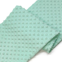 Dotted Minky Fabric By The Yard | Multicolor 3D Polka Dot Minky Material | Soft Mochi Minky For DIY Craft Sewing