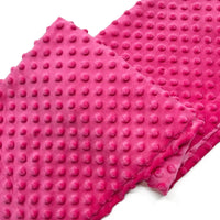 Dotted Minky Fabric By The Yard | Multicolor 3D Polka Dot Minky Material | Soft Mochi Minky For DIY Craft Sewing