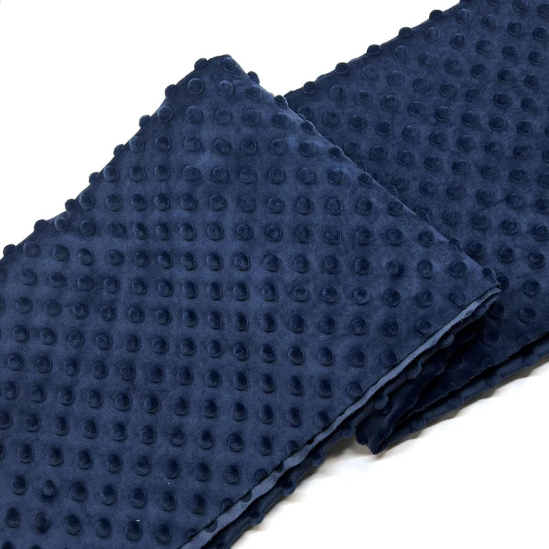 Dotted Minky Fabric By The Yard | Multicolor 3D Polka Dot Minky Material | Soft Mochi Minky For DIY Craft Sewing