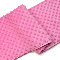 Dotted Minky Fabric By The Yard | Multicolor 3D Polka Dot Minky Material | Soft Mochi Minky For DIY Craft Sewing