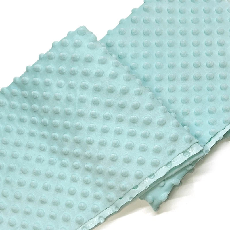 Dotted Minky Fabric By The Yard | Multicolor 3D Polka Dot Minky Material | Soft Mochi Minky For DIY Craft Sewing
