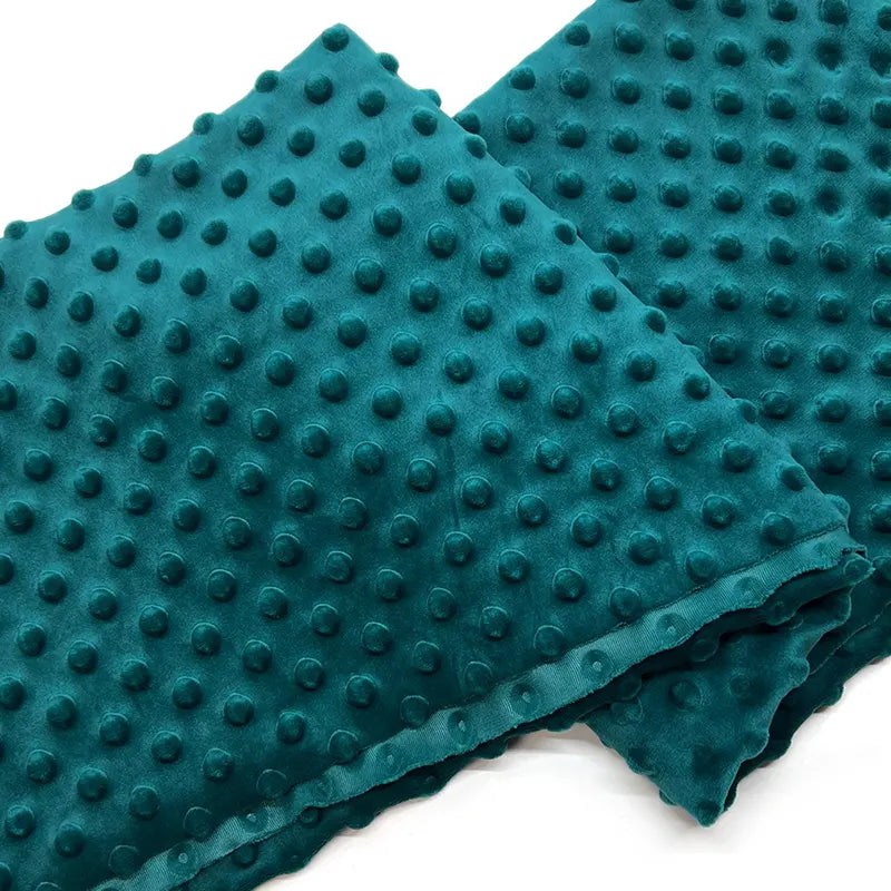 Dotted Minky Fabric By The Yard | Multicolor 3D Polka Dot Minky Material | Soft Mochi Minky For DIY Craft Sewing