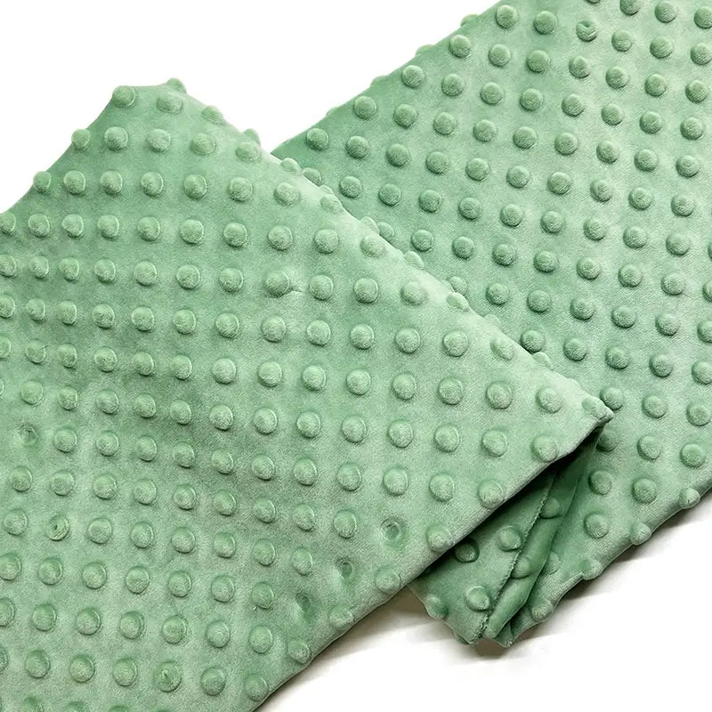 Dotted Minky Fabric By The Yard | Multicolor 3D Polka Dot Minky Material | Soft Mochi Minky For DIY Craft Sewing