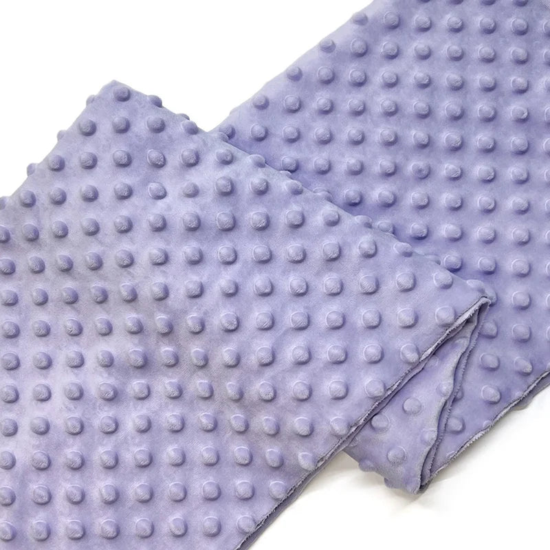 Dotted Minky Fabric By The Yard | Multicolor 3D Polka Dot Minky Material | Soft Mochi Minky For DIY Craft Sewing