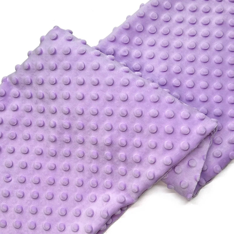Dotted Minky Fabric By The Yard | Multicolor 3D Polka Dot Minky Material | Soft Mochi Minky For DIY Craft Sewing