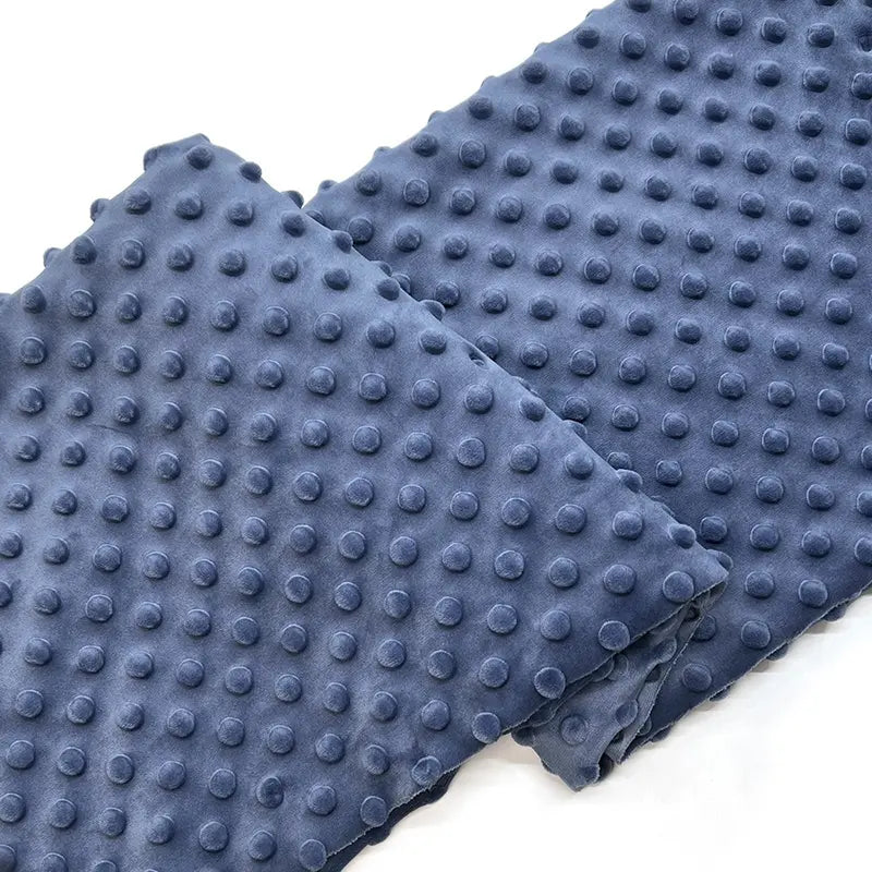 Dotted Minky Fabric By The Yard | Multicolor 3D Polka Dot Minky Material | Soft Mochi Minky For DIY Craft Sewing