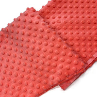 Dotted Minky Fabric By The Yard | Multicolor 3D Polka Dot Minky Material | Soft Mochi Minky For DIY Craft Sewing