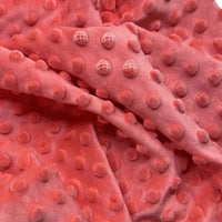 Dotted Minky Fabric By The Yard | Multicolor 3D Polka Dot Minky Material | Soft Mochi Minky For DIY Craft Sewing