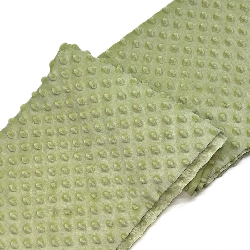 Dotted Minky Fabric By The Yard | Multicolor 3D Polka Dot Minky Material | Soft Mochi Minky For DIY Craft Sewing