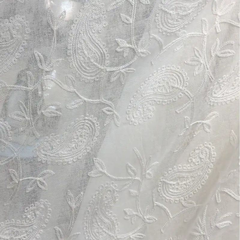 embroideredlinengauzefabricbytheyard