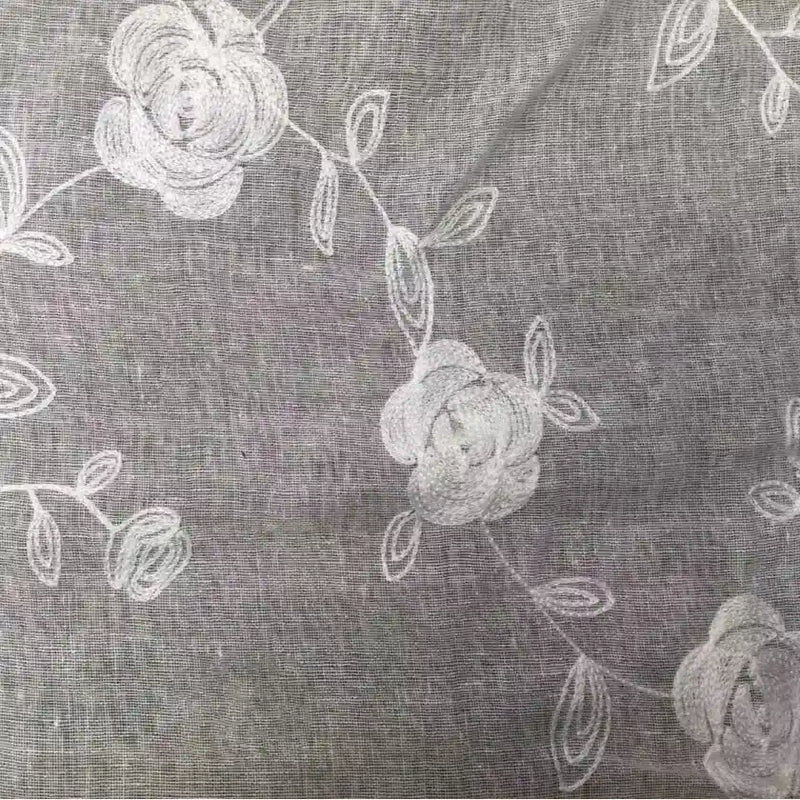 embroideredlinengauzefabricbytheyard