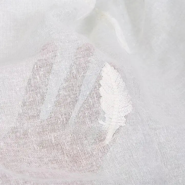 embroideredlinengauzefabricbytheyard