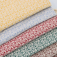 Floral Cotton Flannel Fabric By The Yard | Colorful Printed Fall Flannel Fabric Material | Dresses Clothes Sewing Craft Textile Cloth