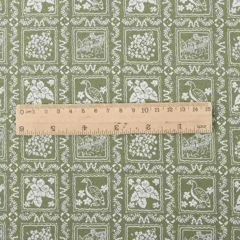 Floral Cotton Flannel Fabric By The Yard | Colorful Printed Fall Flannel Fabric Material | Dresses Clothes Sewing Craft Textile Cloth