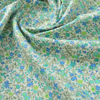 Floral Printed Poplin Fabric By The Yard | Flowers Cotton Poplin Textile Cloth | Lightweight Poplin Material