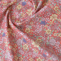 Floral Printed Poplin Fabric By The Yard | Flowers Cotton Poplin Textile Cloth | Lightweight Poplin Material