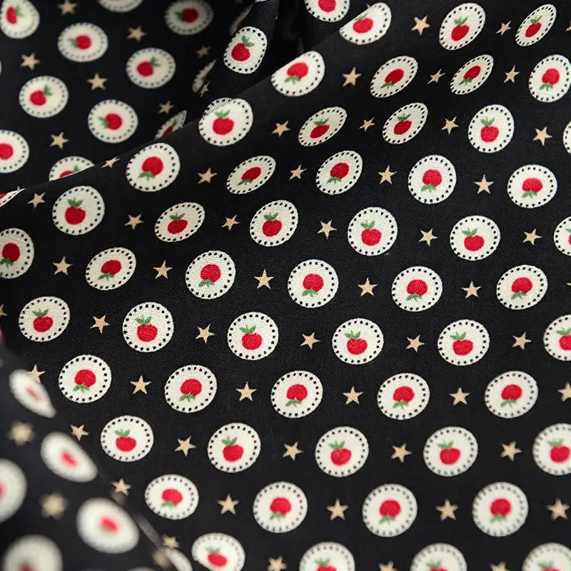 Floral Printed Poplin Fabric By The Yard | Flowers Cotton Poplin Textile Cloth | Lightweight Poplin Material