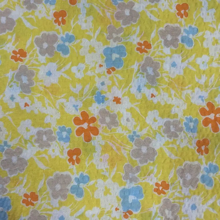 floralprintedseersuckerfabric