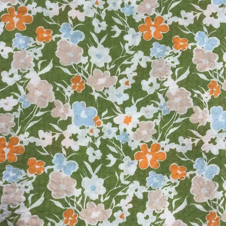 floralprintedseersuckerfabric