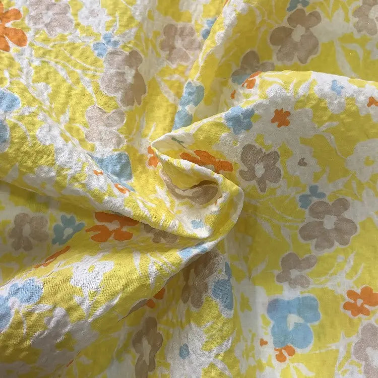 floralprintedseersuckerfabric