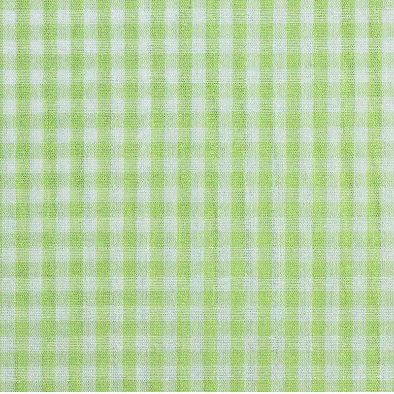 Gingham Poplin Fabric By The Yard | Plaid Cotton Lightweight Poplin Textile | 40s Woven Poplin