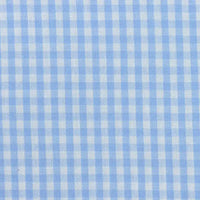 Gingham Poplin Fabric By The Yard | Plaid Cotton Lightweight Poplin Textile | 40s Woven Poplin