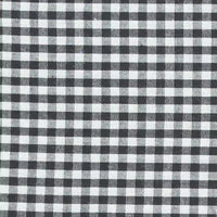 Gingham Poplin Fabric By The Yard | Plaid Cotton Lightweight Poplin Textile | 40s Woven Poplin