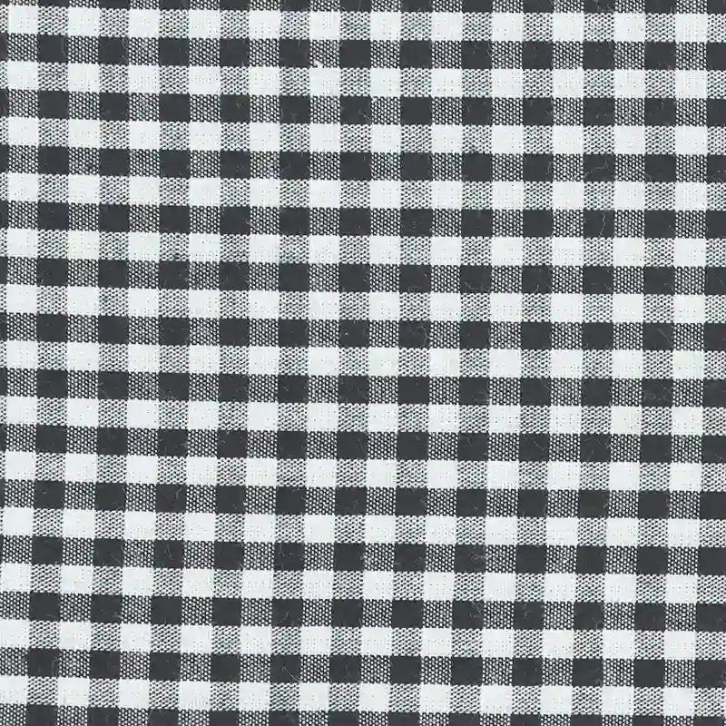 Gingham Poplin Fabric By The Yard | Plaid Cotton Lightweight Poplin Textile | 40s Woven Poplin