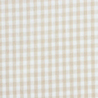 Gingham Poplin Fabric By The Yard | Plaid Cotton Lightweight Poplin Textile | 40s Woven Poplin